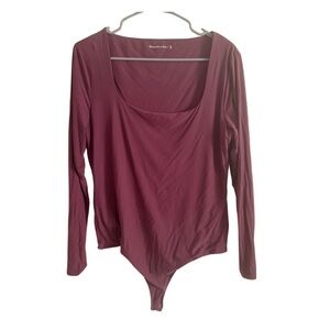 Abercrombie & Fitch Burgundy Bodysuit